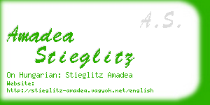 amadea stieglitz business card